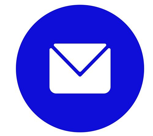 Simple Modern Email Symbol Circles Set